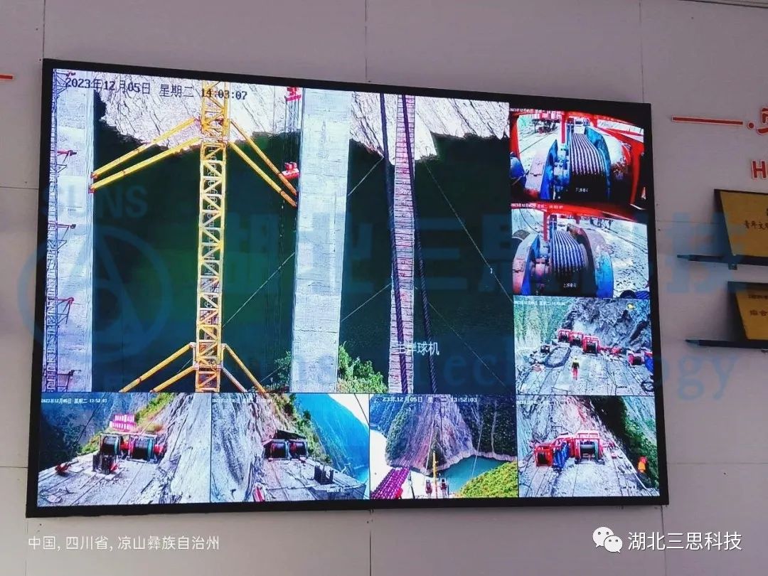 跨越678m，纜索式起重機(jī)智能吊裝安全監(jiān)控系統(tǒng)助力橋梁建設(shè)安全！